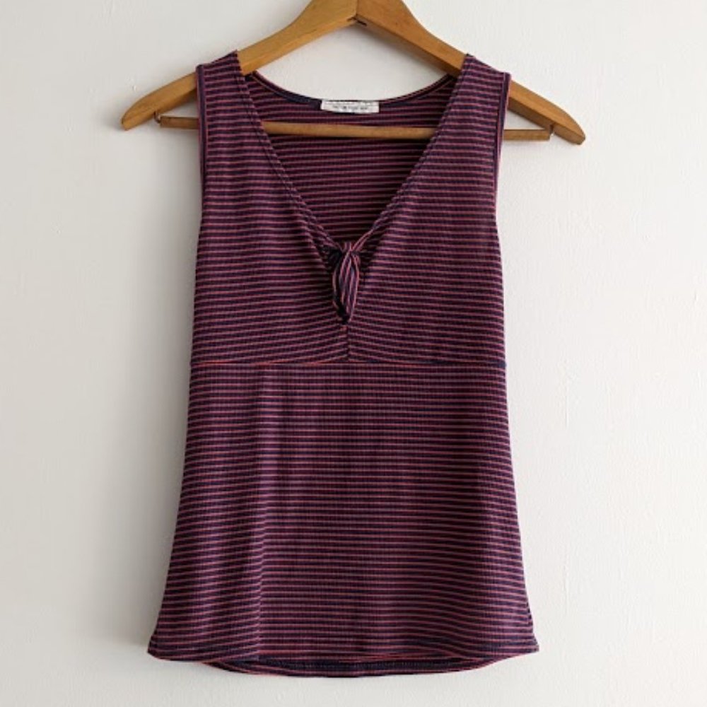 Caution to the Wind Striped Tank Top Size S